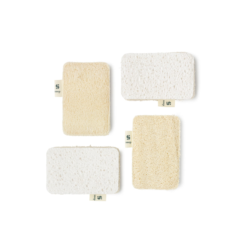 Loufah sponges four pack