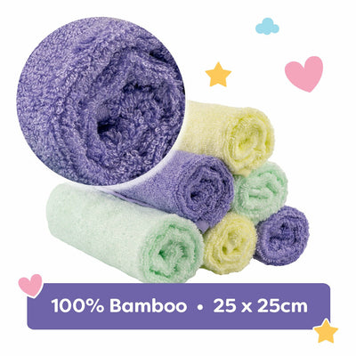 Bamboo baby washcloths