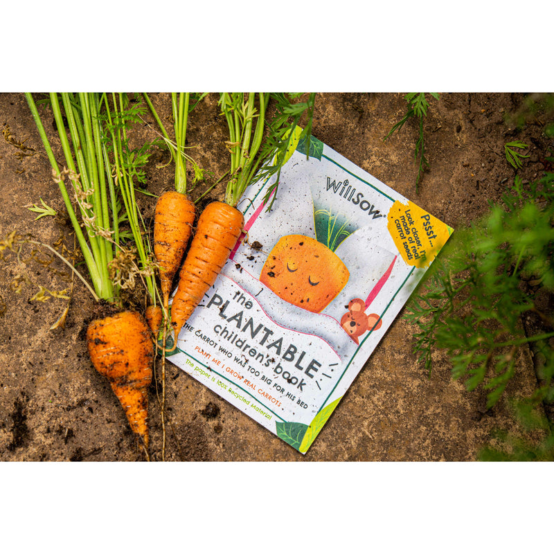 Plantable children book carrot planting