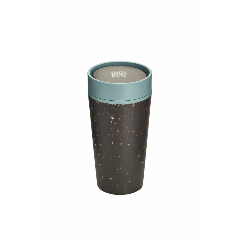Reusable coffee cup black and blue