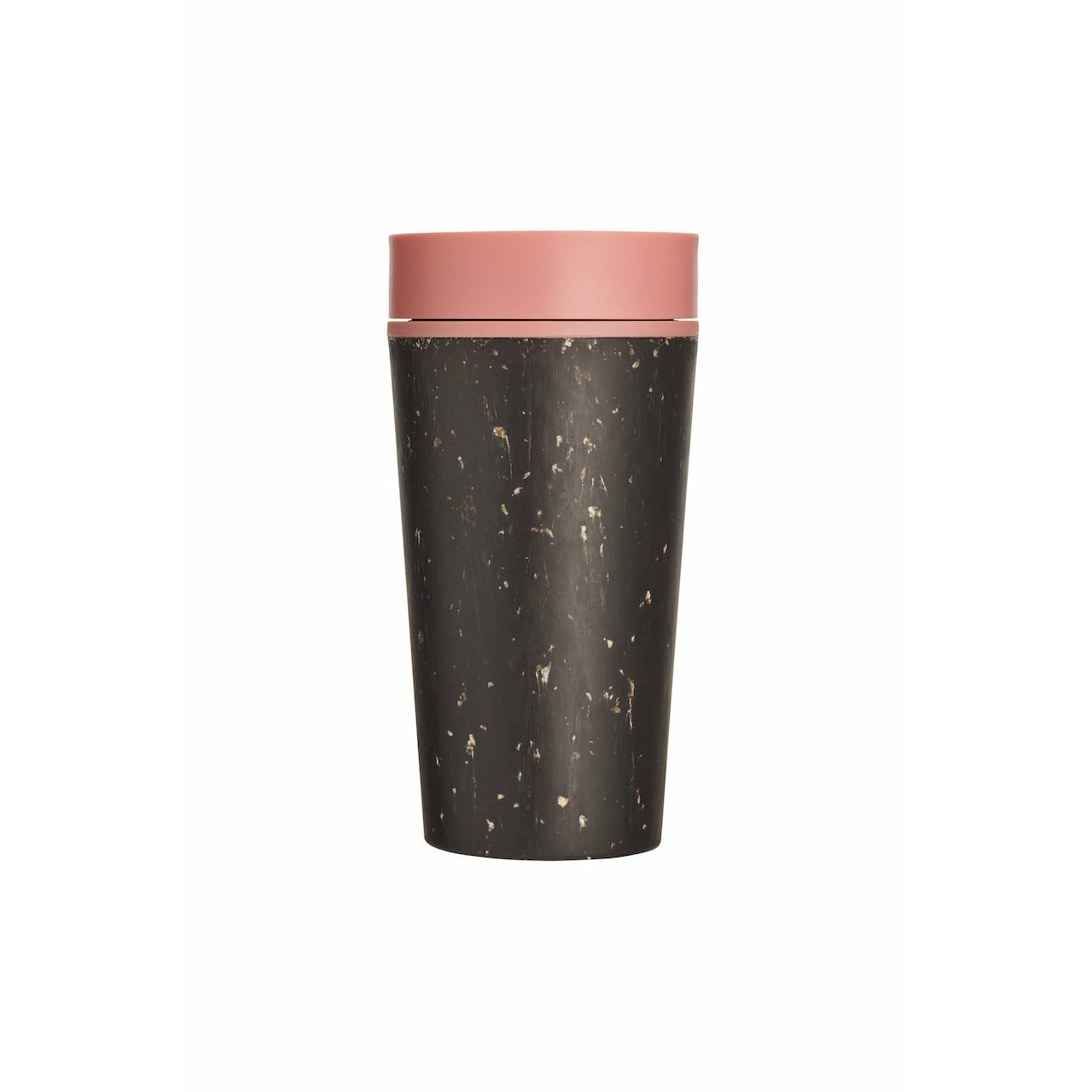 Reusable coffee cup black and pink