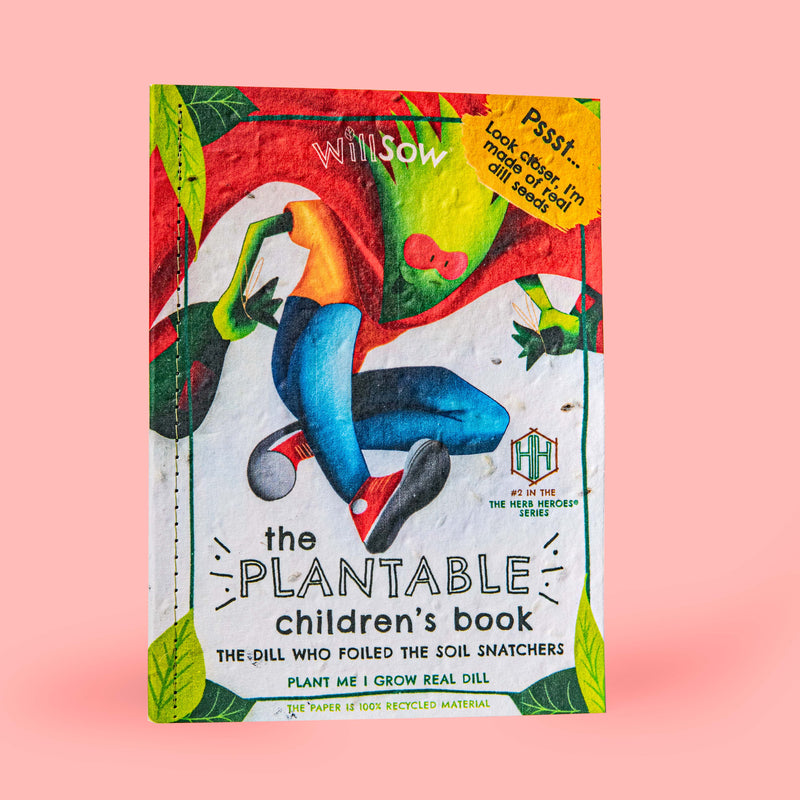 Plantable children book dill front cover