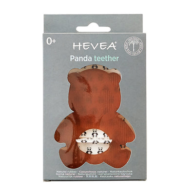 Hevea Panda soothing toy in packaging 