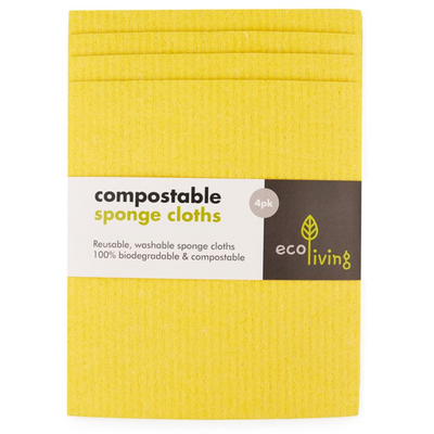 Compostable sponge cloths pack of 4
